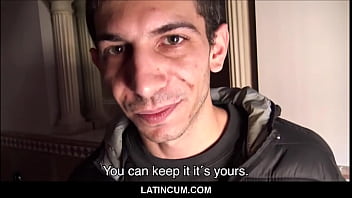 Straight Amateur Scruffy Latino Boy Gay For Pay With Big Dick Filmmaker POV