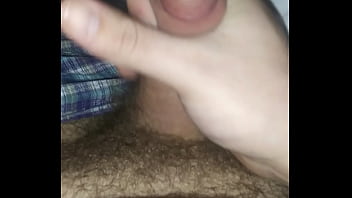 Stroking my cock in the hospital room