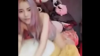 Thai masturbating beautiful girl in pajamas can't very cute
