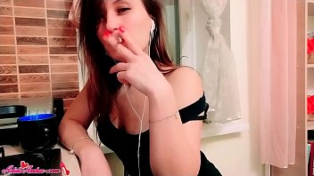 Beauty Masturbate Pussy and Smoking in Different Outfits