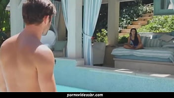 the pool guy fucks the college babe hard