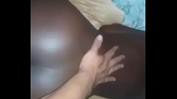 A young black girl fucks in her room