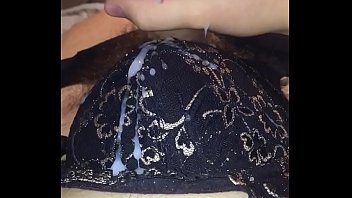 Cumming on bra