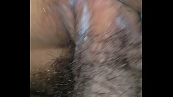 Young hairy guy fucks mature creamy pussy