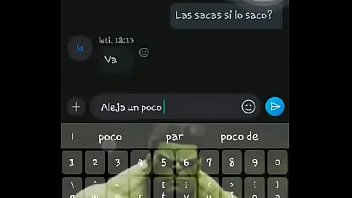 Chilean shows tits and masturbates on skype