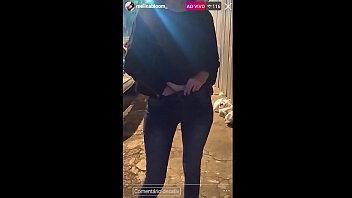 ON THE STREET, TEENAGER PLAYS IN PUBLIC ON INSTAGRAM LIVE, WITH BOOBS APPEARING! They honked at the sight! - Melina Bloom