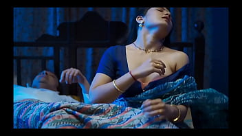 [P1] Mastram Webseries Pushpa Bahu in bed getting fucked and sucked wearing blue blouse(model- Ambika)