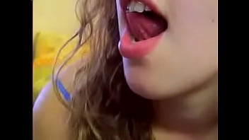Closeup Tongue And Body Tease -