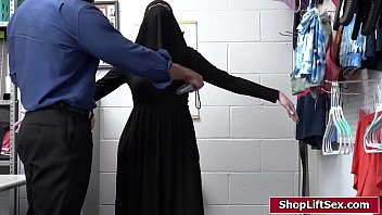 Religious blonde shoplifts and is fucked
