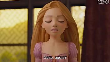 Rapunzel Inocene Giving A Little Bit In Portuguese (LankaSis)