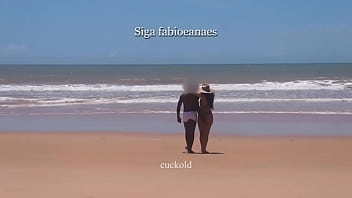 SECTION Yummy interracial fun from naughty howife. Hot wife in bikini shows off on the beach and takes the big black cock in white swimwear and gets massage in front of the cuckold.