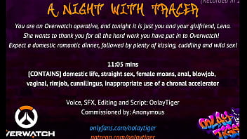 [OVERWATCH] Una noche con Tracer | Reproducción de audio erótica de Oolay-Tiger
