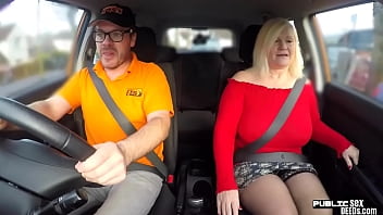 Chubby mature brit publicly rides and sucks