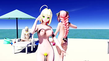 MMDセイバーとアストルフォFGOGimme x Gimme（Deltarionから提出）