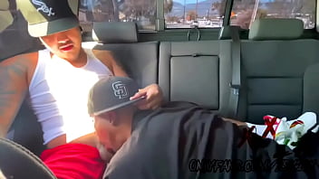 Blowjob on the boy in the car