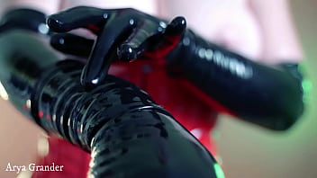 Latex Rubber Gloves Video, Fetish Arya Grander