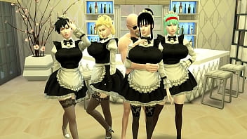 Maid Slaves Episode 11 Haren of Beautiful Wives Bulma Chichi Nro18 and Videl Sex Slaves Master roshi Dragon Ball Hentai