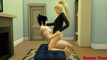 Naruto Cap 2 Sasuke Fucking with ino because sakura doesn't like anal and ino if she likes anal a lot and being mistreated sakura almost catches them