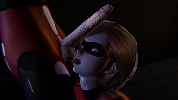 Futa Incredibles - Violet recibe un creampie de Helen Parr - Porno 3D