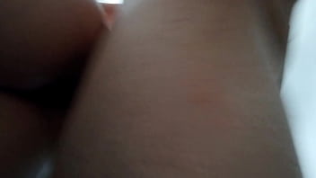 my step sister's oil-filled ass while taking a nap in my apartment room, she woke up. (part 2)