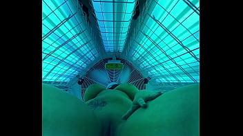 Tanning Booth Pussy Tease Ass Spreading MISS LUCI