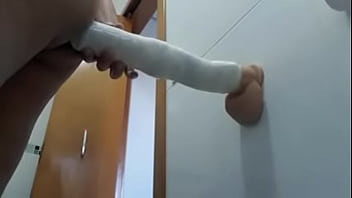 very long dildo in my ass, and holding it all within 33cm, What a delight @!!!!