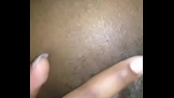 Ebony teen fingers creamy pussy