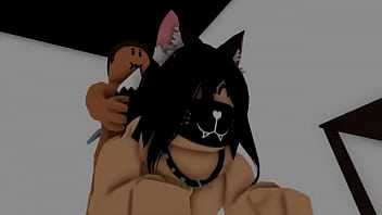 Roblox Neko Girl gets FUCKED against a wall