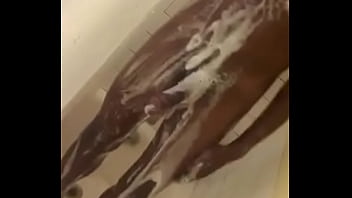 Rubbing My dick in the shower