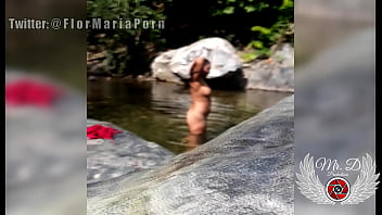 Masturbation outdoors in the public river, my step brother records me, special for Voyeurs