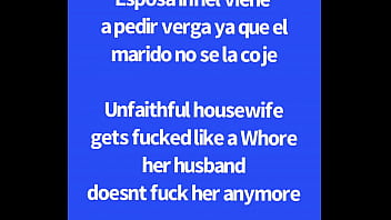 Unfaithful married woman comes to ask for cock and be treated like a whore since they don't give her LATINA UNFAITHFUL HOUSEWIFE at home