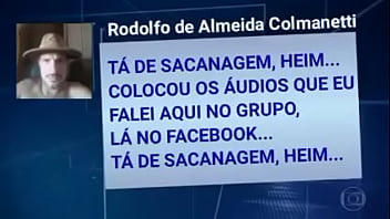 My audios were shown on Jornal Nacional da Globo on zap on facebook