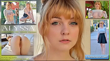 Sexy natural big tit blonde teen amateur Alyssa reveal her sexy body in front of the webacm