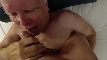 Horny Amputee Grandpa Gets a Facial From His Mature Big-Dicked Friend - Part 5