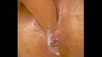 Creaming and cumming on my dildo