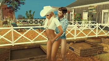 Sims 4. Веселые фермеры. Часть 3 - Наглый сосед