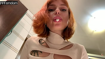 POV Spit and Toilet Pissing With Redhead Mistress Kira