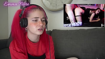 Petite teen reacting to Amateur Porn - Emma Fiore