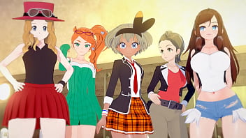 Into the Pokemon Verse Vol 2 - Sexparty mit 5 Poke Girls (Serena Sonia Hilda Bea und Alexa)