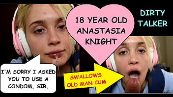 "Thank you sir for giving my pussy a break" 18 year old Anastasia Knight
