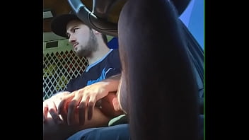 Jacking Off and Cumming in my Work Van at a Busy Public Parking Lot | Anguish Gush