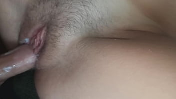TEEN PUSSY CLOSE UP, white pussy juice appears on dick, ProgrammersWife
