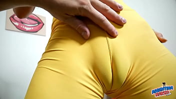 Most INCREDIBLE CAMELTOE and MEATY PUSSY on a Latina Fit Babe