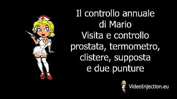 Poor Mario: prostate checkup, suppository, enema and two injections