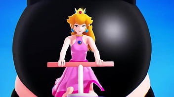 Bowsette cum inflation popping