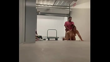 Thick Colombian Teen La Paisa fucking in the bathroom and then gets pussy creampie at public parking garage