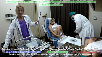 Channy Crossfire faz exame físico anual de ginecologia com o médico Tampa e a enfermeira Stacy Shepard EXCLUSIVAMENTE no GirlsGoneGyno Reup