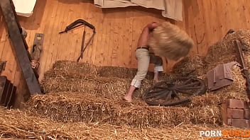 Horny Farm Girl's Hardcore Romp in the Hay Loft GP1578