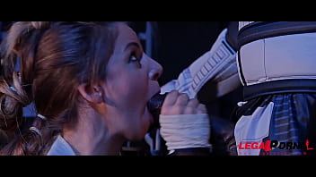 Peituda Star Wars Princesa Stella Cox Ass fodida pelo Black Dick GP099 do Stormtrooper