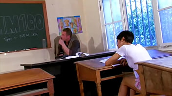 The new professor likes to fuck the young student in the ass